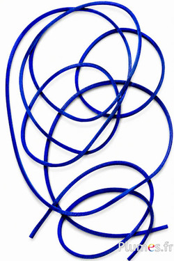 Leren riem - dikte 2 mm - blauw